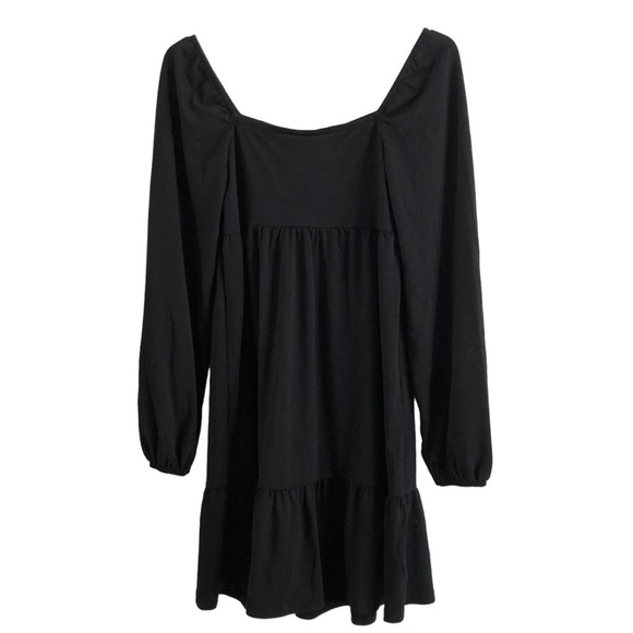 VILA Black Long Sleeve Sweetheart Neckline Dress XS NWT - Picture 5 of 11